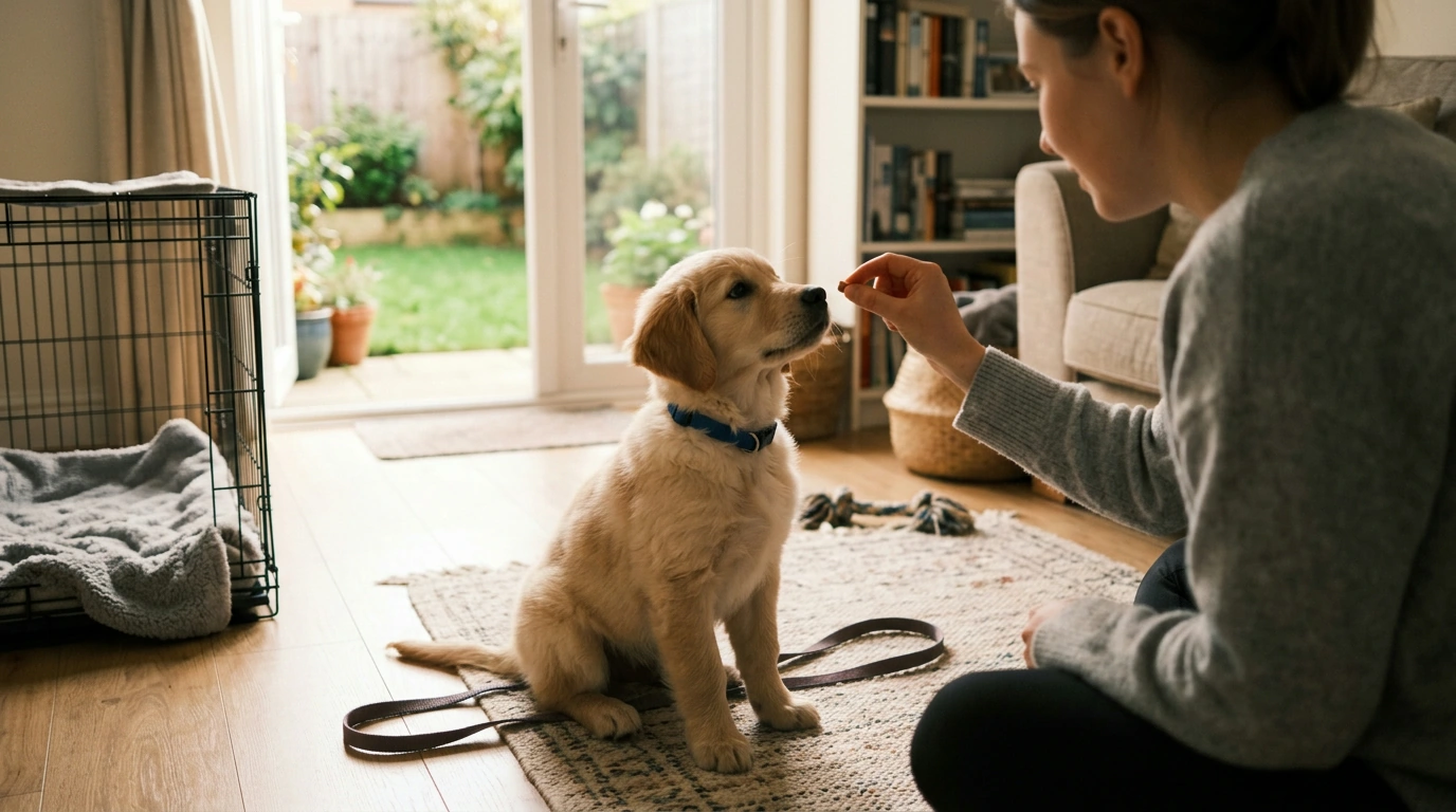 4-Week Puppy Training Routine: Potty, Commands, Socialize